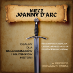 NOŻYK DO LISTÓW OKAZAŁY MIECZ JOANNY D'ARC (25)plus stojak - 13