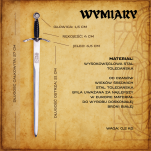 NOŻYK DO LISTÓW OKAZAŁY MIECZ JOANNY D'ARC (25)plus stojak - 14