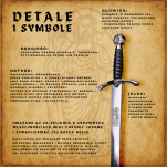 NOŻYK DO LISTÓW OKAZAŁY MIECZ JOANNY D'ARC (25)plus stojak - 15