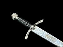 NOŻYK DO LISTÓW OKAZAŁY MIECZ JOANNY D'ARC (25)plus stojak - 10