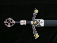 WSPANIAŁY MIECZ TEMPLARIUSZY Z POCHWĄ 4112/V  Pasowanie Wojowników Maryi - 10
