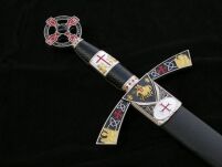 WSPANIAŁY MIECZ TEMPLARIUSZY Z POCHWĄ 4112/V  Pasowanie Wojowników Maryi - 12