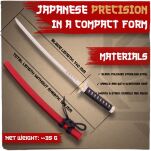 Oryginalna Japońska Katana Sakamoto Ryouma Nożyk do Listów ze Stojakiem MT-32R - 5