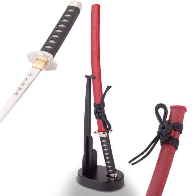 Oryginalna Japońska Katana Sakamoto Ryouma Nożyk do Listów ze Stojakiem MT-32R