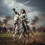 Medieval sword of the Virgin of Orleans Joan of Arc 255 - 11