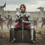 Medieval sword of the Virgin of Orleans Joan of Arc 255 - 12