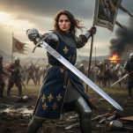 Medieval sword of the Virgin of Orleans Joan of Arc 255 - 13