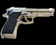 CHROMOWANA BERETTA 92F 9MM PARABELLUM  (1254/NQ) - 2