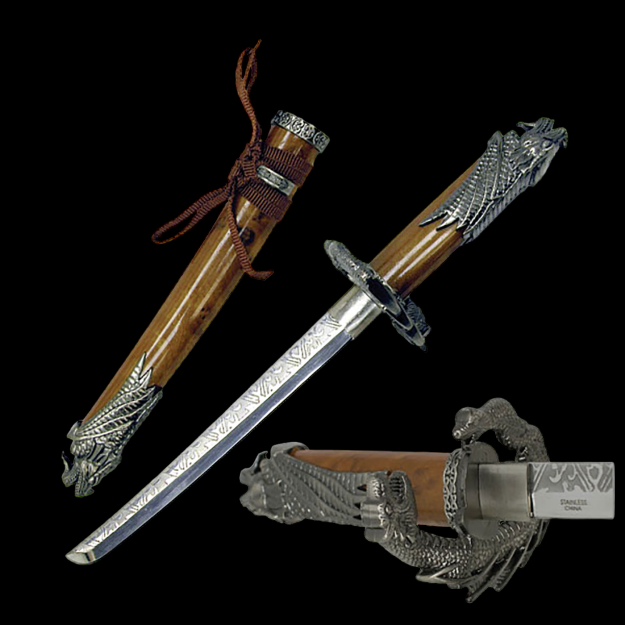 Tanto Z POCHWĄ o gładkim ostrzu S-237BR