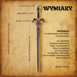 Nożyk do listów miniaturka miecz hrabiego Drakuli (21)plus stojak - 14