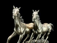 SCULPTURE GREAT Galloping Horses - VERONESE (WU76436A4) - 2