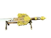 NOŻYK DO LISTÓW MINIATURKA HISTORYCZNY MIECZ CHIŃSKI JIAN (05) plus stojak - 4