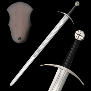 REPLIKA MIECZA TEMPLARIUSZY Z ZAWIESZKĄ SW-369  Pasowanie Wojowników Maryi