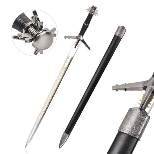 Miecz Geralta AERONDIGHT inspirowany The Witcher 3 Wild Hunt z Pochwą 82 cm JT6404