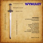 Nożyk do listów miniaturka miecz celtycki (29)plus stojak - 14