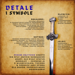 Nożyk do listów miniaturka miecz celtycki (29)plus stojak - 15