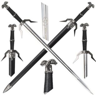 Miecz Geralta inspirowany Wiedźmin The Witcher z Pochwą 82 cm JT6407 dekoracyjny