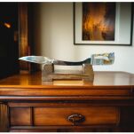 NOŻYK DO LISTÓW MINIATURKA FALCATA (32)plus stojak - 5