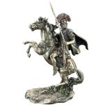 rzeźba statuetka Rzymski oficer wojskowy CENTURION na koniu VERONESE (WU76086A4) - 9