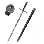 Miecz Geralta inspirowany Wiedźmin The Witcher z Pochwą 83 cm JT6406 dekoracyjny - 9