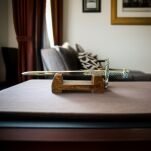 NOŻYK DO LISTÓW MINIATURKA HISTORYCZNY MIECZ KAROLA WIELKIEGO (06)plus stojak - 20