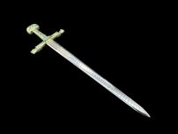 NOŻYK DO LISTÓW MINIATURKA HISTORYCZNY MIECZ KAROLA WIELKIEGO (06)plus stojak - 19