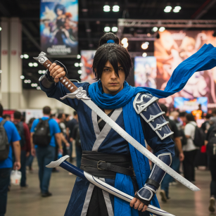 Miecz Yasuo inspirowany League of Legends z Pochwą 109 cm JT6606-B