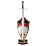 NOŻYK DO LISTÓW TEMPLARIUSZY Z TARCZĄ I PODSTAWĄ WS804280 - 2