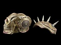 Szkatułka w kształcie czaszki Draugra STEAMPUNK Veronese WU78024A4 - 6