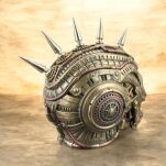 Szkatułka w kształcie czaszki Draugra STEAMPUNK Veronese WU78024A4 - 12