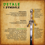 Nożyk do listów miniaturka historyczny miecz szkockich górali claymore (22)plus stojak - 18