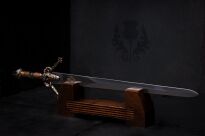 Nożyk do listów miniaturka historyczny miecz szkockich górali claymore (22)plus stojak - 19