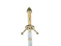 Nożyk do listów miniaturka historyczny miecz szkockich górali claymore (22)plus stojak - 4