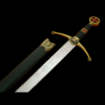 UNIKATOWY MIECZ TEMPLARIUSZY Z POCHWĄ  3110/V   Pasowanie Wojowników Maryi - 2