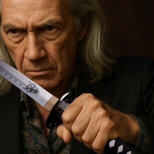 Drewniany Miecz Katana Billa Inspirowany Kill Bill z Pochwą i Stojakiem 103 cm JT10320E