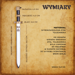 Nożyk do listów miniaturka miecz rzymski gladius (26)plus stojak - 14