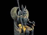 EGIPSKI BÓG ANUBIS NA TRONIE czarny VERONESE (WU76733AB) - 9