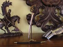 NOŻYK DO LISTÓW SZABLA WOJNY DOMOWEJ Z POCHWĄ   (F-3059) - 3