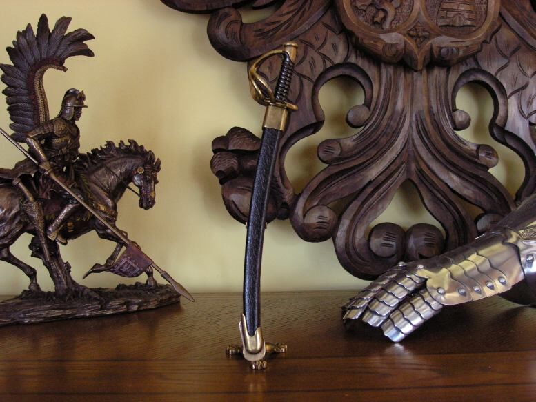 NOŻYK DO LISTÓW SZABLA WOJNY DOMOWEJ Z POCHWĄ   (F-3059)