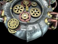 STEMAPUNK WISZĄCY ZEGAR SREBRNY VERONESE WU77199V8 - 6