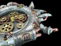 STEMAPUNK WISZĄCY ZEGAR SREBRNY VERONESE WU77199V8 - 7