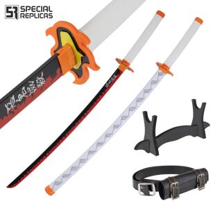Miecz Katana Demon Slayer Kyojuro Rengoku's Drewniany JT10656