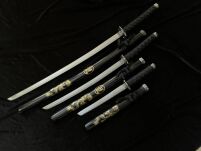 KIT KATANAS with scabbard AND STAND 5KM31-3PCS - 4