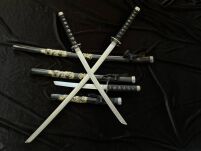 KIT KATANAS with scabbard AND STAND 5KM31-3PCS - 5