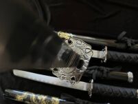 KIT KATANAS with scabbard AND STAND 5KM31-3PCS - 6