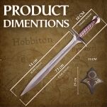 Miecz Bilbo Baggins Sting Żądło Inspirowany The Hobbit z Zawieszką 72,5 cm JT6198S - 12