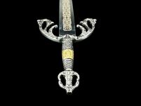 NOŻYK DO LISTÓW MINIATURKA HISTORYCZNY MIECZ CYDA WALECZNEGO (07)plus stojak - 2