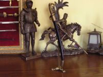 NOŻYK DO LISTÓW SZABLA NAPOLEOŃSKA Z POCHWĄ XIXw  (F-3033) - 2