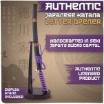 Oryginalna Japońska Katana Tokugawa Nożyk do Listów ze Stojakiem KT-22I - 7