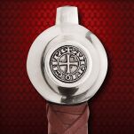 RĘCZNIE KUTY MIECZ ZAKONU TEMPLARIUSZY Z POCHWĄ I PASEM WS501691 Pasowanie Wojowników Maryi - 4